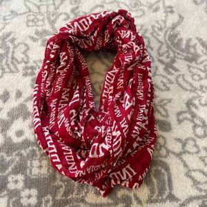 Indiana University Patterned Infinity Scarf